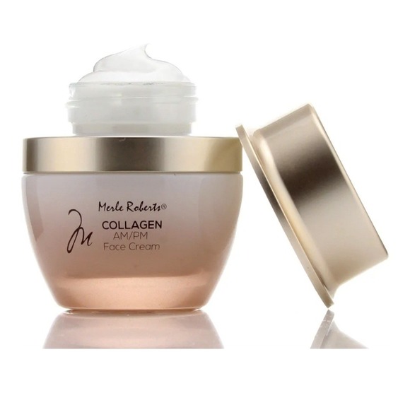 Merle Roberts Collagen AM/PM Face Cream Infused With Natural Plant Collagen New - Picture 1 of 6